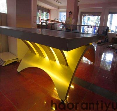Golden Rainbow ping-pong table